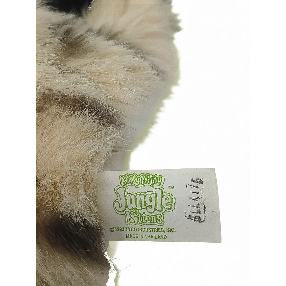 Tyco Kitty Jungle Kittens Plush 12 Inch Stuffed Animal 90s Nostalgia Toy Cat